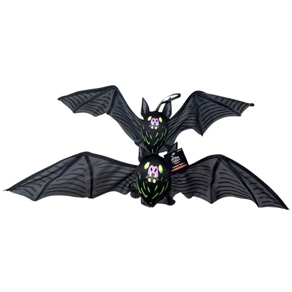 Set of 2 Halloween Decorative Large Bat Prop - Hyde and EEK! NEW - Picture 2 of 7